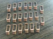 NEW - Lego - Lot of 20 Nougat Mini Figure Utensil Bag Messenger Pouch Purse