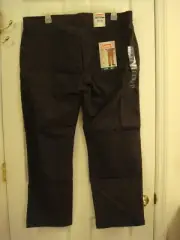 Men's Coleman Utility Black Flat Front Khaki Pants Size 40 x 30 NEW