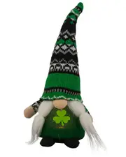 Northlight 11.5in LED Lighted St. Patrick's Day Girl Gnome