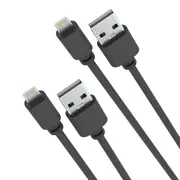Laser 2m (2-pack) MFi Lightning Cable (Black)