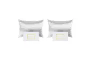 2PK Royal Comfort Pure Silk Pillowcase Single Pack Pillow Case 51x76cm Silver