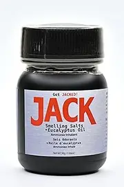 JACK Smelling Salts for Athletes + Eucalyptus Oil - Ripper Ammonia Smelling Salts, boosted by eucalyptus Aussie style, for badass athletic performance and focus