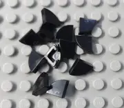New LEGO Lot of 12 Black 1x1 Corner Round Tile Pieces