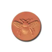 RYCRAFT 2" Round Cookie Stamp with Handle & Recipe Booklet-BUMBLE BEE