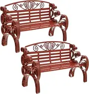 Small Bench Model Toy Set Chic Bench Prop for Boys and Girls Playing House Decor