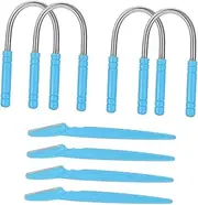 PLAFOPE Facial Hair Removal Tool Eyebrow Razor Trimmer Set Easy to Use Compact Design for Home Travel