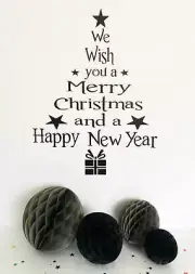 Wall Stickers custom colour Christmas Xma's vinyl decal decor Nursery kids