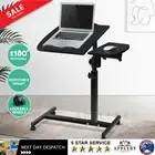 Mobile Laptop Table Adjustable Portable Computer Desk Over Bed Side Study Table