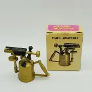Antique Finish Die Cast Vintage Pencil Sharpener Blow Torch NOS New