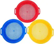 3PCS Sand Sifter Fine Mesh Beach for Seaside Fun Sand Pool Garden and Enhances Imagination and Creativity