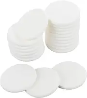 Jeffded White Round Makeup Sponge Facial Powder Puff Cosmetic Sponge Foam Pad Beauty Makeup Eye Face Foundation Powder Blender for All Skin Types, Wet and Dry Dual Use(20PCS)