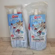New In Packaging Quickie RING-A-MOP Mophead REFILL Type W #0941 Lot 2