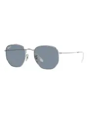 [Ray-Ban] Hexagonal Flat Lenses Polarised Sunglasses in Silver