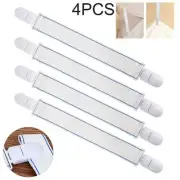 4PCS Bed Mattress Sheet Clips Grippers Straps Suspender Fasteners><