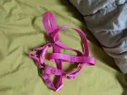 vibrant life dog step in harness size small/medium pink