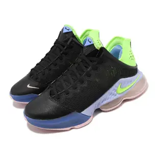 Nike 耐吉 籃球鞋 LeBron XIX Low EP 19 低筒 黑 螢光綠 氣墊 男鞋 LBJ DO9828-001
