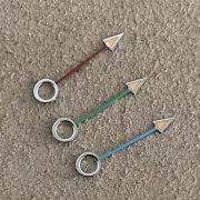 For Japanese NH34 Movement Watch Hand GMT Orange Green Luminous Hands Spare Part