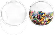 2 Pack Acrylic Wall Organizer Acrylic Toy Dispenser for Wall, Toy Storage Display with Back Panel Hanging Clear Holder for Blocks, Snacks, Cars