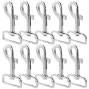 10 Pcs Bolt Snaps Swivel Lanyards Hooks Dog Leash Carabiner Clip