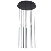 Vencha Centric Metal Modern Minimal 8 Light Drop Pendant Light - Tri-Colour - Black