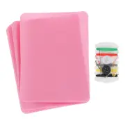 8Pcs Iron on Patches with Sewing Kit 4.9"x3.7" Patches for Clothes Pink