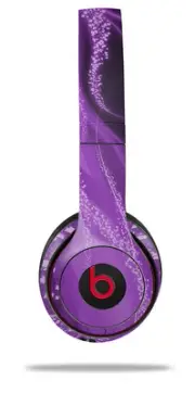 Skin Wrap for Beats Solo Wireless 2 3 4 Mystic Vortex Purple SKIN ONLY