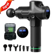 Massage Gun for Fitness : Portable High Frequency -Black