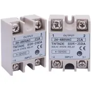 2PCS SSR-25 DA 25A 3-32V DC / 24-480V AC SSR Single Phase Solid State Relay
