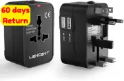 Universal Travel Adapter All-In-One Charger for US UK EU AU 200+ Countries