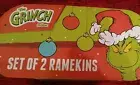 The Grinch Dr. Seuss Merry Grinchmas Bakeware RAMEKINS set of 2 NEW