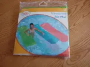 Brand New Sand N Sun Pool Float Green Air Mat w/ Pillow Top 6'H x 27" W