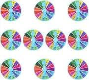 TOYANDONA 10pcs Mini Prize Wheel Game for Boys and Girls Adults Interactive for Parties Events