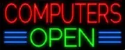 Computer Open 24"x16" Neon Sign Lamp Light Hanging Nightlight Business Beer EY