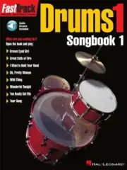 FastTrack Drums 1 Songbook Book / Audio Access NEW!