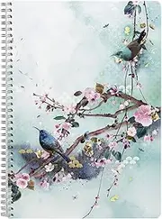 Clairefontaine Collections - Ref 115587C - Sakura Dream - Wirebound Notebook (148 Pages) - A4 (210 x 297mm) in Size, Lined Rulings, 90gsm Vellum Paper - Random Design