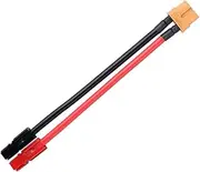 Ebike Battery Discharge Connector Anderson to XT60 Adapter -12AWG Silicone Wire(1Pcs)