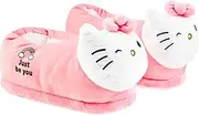 [Hello Kitty] Women's Slippers, Cuddly and Non-Slip 3D Plush Slippers - Gifts for Women