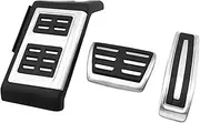 Car Breaks Pedal for VW for Touareg 2007-2017 Stainless Steel Car Foot Pedals Gas Accelerator Brake Non-Slip Restfoot Pedal Cover Pads Car Brake Rest Pedal