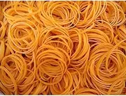 Large rubber bands,Thick elastic bands, Rubber Bands Elastic Bands Yellow Rubber Rings Stretchable Sturdy Rubber Elastics Bands For Office School Home Diameter 20-190mm)(60x3x1.5mm(50pcs))