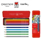 CARAN D'ACHE 2023聖誕限定版KEITH HARING水溶性色鉛筆組/ 11支 ESLITE誠品