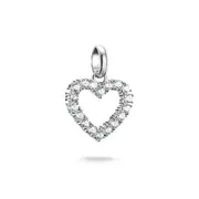 Buy Connect Charm heart with white stones by Thomas Sabo online - THOMAS SABO Australia