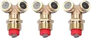 MUNEFE 3Pcs Brass Misting Spray Nozzle, Copper Nozzle Sprayer, Atomizing Misting Nozzle for Yards, Gardens, Vegetable Gardens, Lawns, Greenbelts, Etc