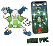 Pokemon Shiny Mr Mime mini P T C 60k