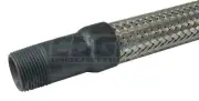 New Flexible Metal Hose Connector 3/4" x 12" length air compressor stainless ...