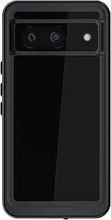 Ghostek Nautical Slim Google Pixel 8 Waterproof Case - Built-in Screen Protector and Camera Protector, Compatible with Wireless Charging (6.2 Inch, Black)
