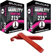 PAIR 27.5" Baldwins Cycle/Bike Inner Tube 27.5" x 2.20 to 2.40 (Fits any 2.20, 2.25, 2.30, 2.35, 2.40 Tyre) Schrader/Car Type Valve (Pack of 2)