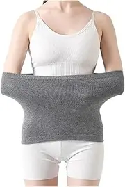 Self Heating Back Support Brace Belt Slim Waist Trimmer Belt Shapewear Body Shaping Lumbar Support Corset(Gray,X-Large)