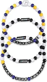 FOCO NASCAR Chase Elliott Mens 3 Pack Friendship Bracelet