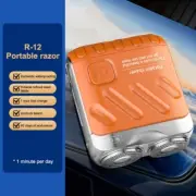 Compact Rotary Electric Shaver with IPX7 Waterproof Design for Easy Cleaning