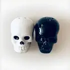 2024 MINI HALLOWEEN SPOOKY SKULL CB SALT AND PEPPER SHAKER SET, NEW